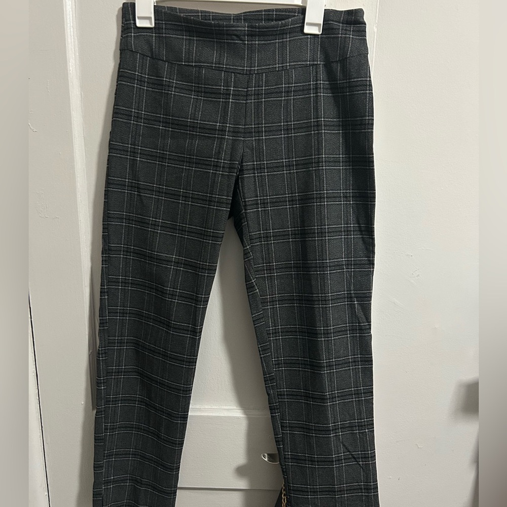 Gray Plaid Pants